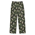 thumbnail image 2 of Wobogo Green Leaf Sloth Pattern Long Pajama Pants Bottoms Soft Sleepwear with Pockets, 2 of 9