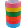 thumbnail image 1 of BRIGHTFUFU 6 rollos de colorido Material de cinta de bricolaje Cinta de papel multifuncional Cinta adhesiva Decoración Cinta de artesanía, 1 of 1