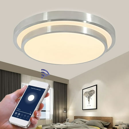 Fashionhome Smart Modern Ceiling Light Wifi Voice Control Living Room ...