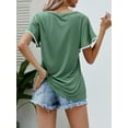 thumbnail image 6 of Musefolio Womens Casual Loose Tulip Sleeve Top Summer Relaxed Fit Shirt S-XL, 6 of 6