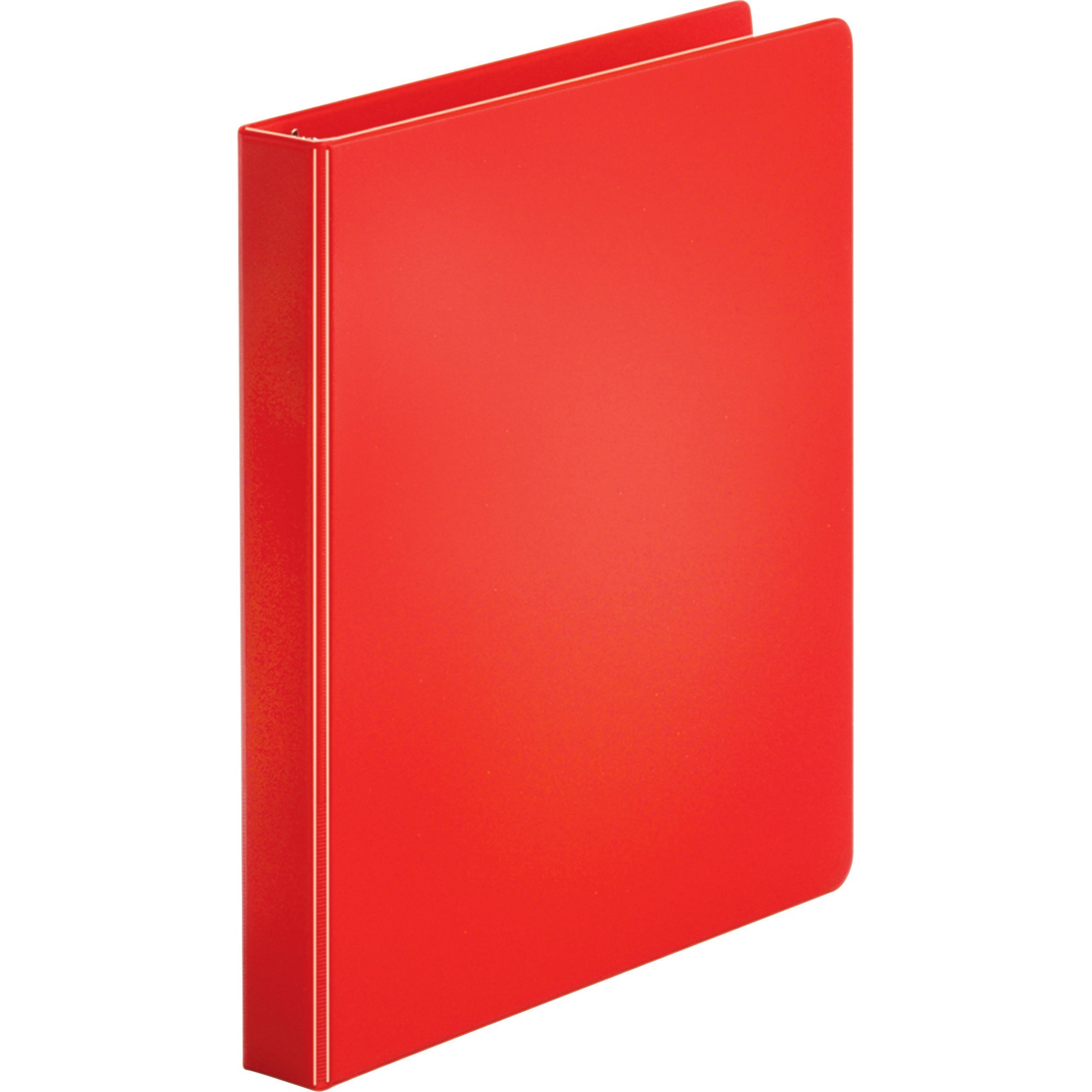 Business Source, BSN28550BD, Basic Round Ring Binders, 4 / Bundle, Red