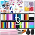 thumbnail image 1 of Kit de pintura facial Drawdart Professional con paleta Rainbow, 1 of 8