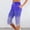 c01White, variant on USNSM Women's Fashion Printed Sports Casual Drawstring Elastic Waist Lightweight Breathable Capri Pants With Pockets Blue L