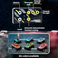thumbnail image 4 of Riprush Mini Monster 1:64 Off-Road LED Alloy Racer, 2025 New 3-Speed Variable Speed Off-Road Vehicle with Trailer, LED Lights, 2.4GHz Racing System, Speed/Steering Adjustable (Gray,No Trailer), 4 of 7