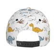 thumbnail image 6 of Fotbe Dinosaur Classic Baseball Cap, Adjustable Snapback Hats, Outdoor Baseball Hat for Men and Women Cotton Soft, 6 of 9
