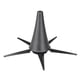 thumbnail image 1 of Soporte de soporte de portátil con 5 soportes de Metal plegables, negro, 1 of 8