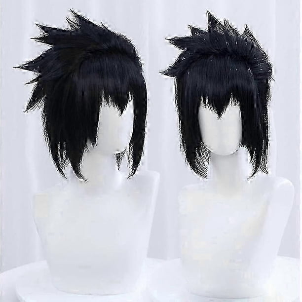 2025 New Sasuke Uchiha Cosplay Wig Men Short Black Cosplay Anime Cosplay Wig Heat Resistant Syntheti