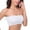 White, variant on Women's One-Piece Strapless Polishing Bra Bandeau with High Elastic Band - Soft Polyester Underwear for All-Day Comfort