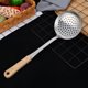 thumbnail image 1 of Utensilios de cocina de acero inoxidable, 3 piezas, mango alargado con clip para troncos, práctico colador tipo zapatilla para sopa, pala para pescado pastel, 1 of 5