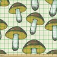 thumbnail image 2 of Mushroom Upholstery Fabric by the Yard, Repetitive Autumnal Forest Porcini Flora Nature Food, Decorative Fabric for DIY and Home Accents, Ivory Multicolor by Ambesonne, 2 of 5