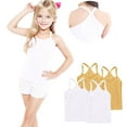 thumbnail image 5 of zbxnLI Toddler Girls Tank Tops 4 Pack Sleeveless Ribbed Basic Undershirts Dance Tank Shirts for Little Girls, 5 of 6