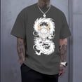 thumbnail image 4 of Ankishi Dragon Shirts For Men Crewneck Oversized Mythology Chinese Dragon T-Shirt Funny Anime Graphic Tee Streetwear Dating, 4 of 8