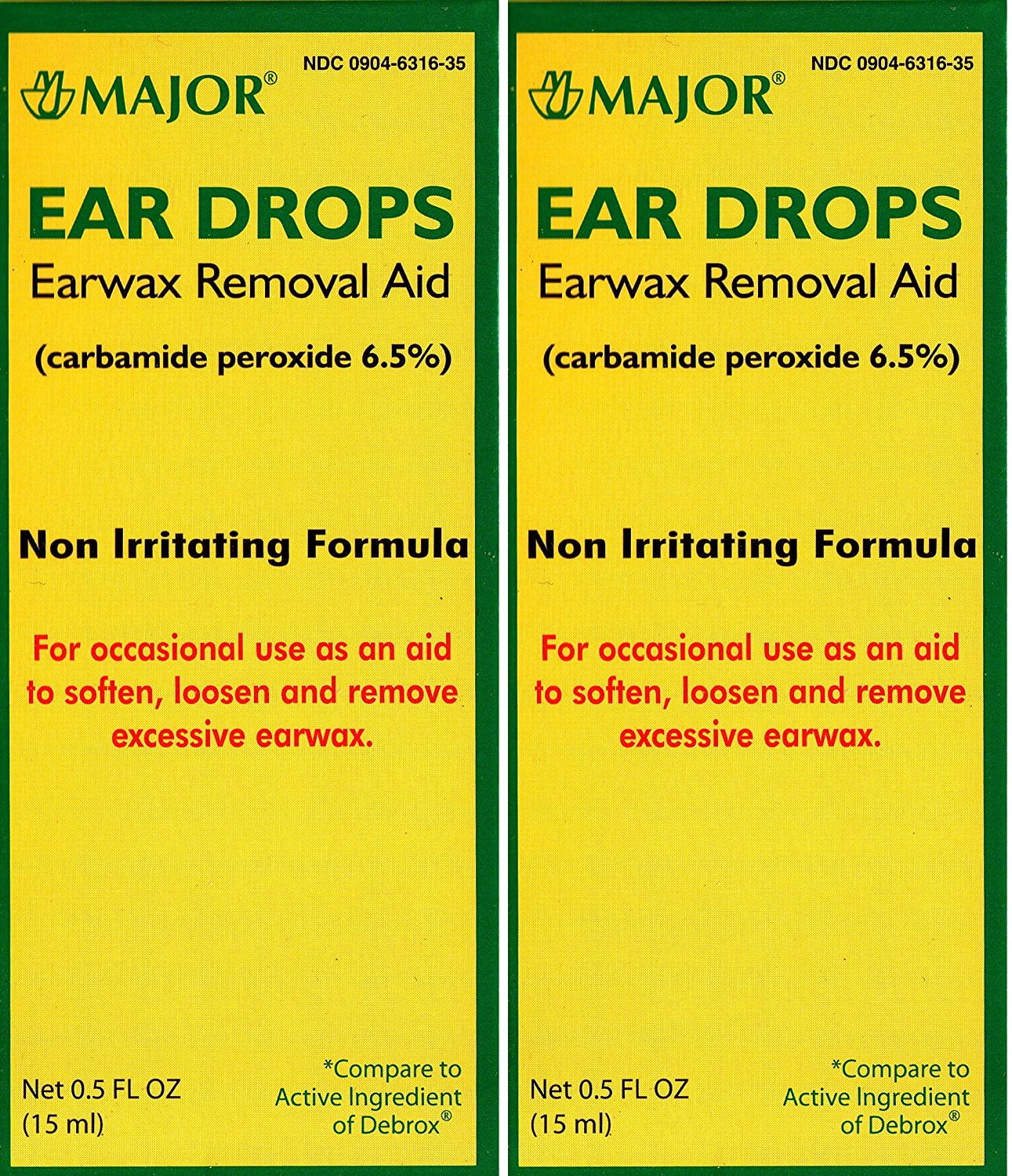 Ear Drops Earwax Removal Aid Carbamide Peroxide 6.5% Generic for Debrox