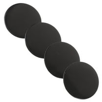 FUTUREORYY Wheel Center Hub Caps Cover Black Aluminum 4pcs