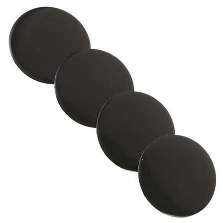 FUTUREORYY Wheel Center Hub Caps Cover Black Aluminum 4pcs