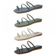 thumbnail image 4 of Korean-style Flat Slippers Female Slip-on Toe With Sandals And Slippers Fashion Women's Shoes, 4 of 6