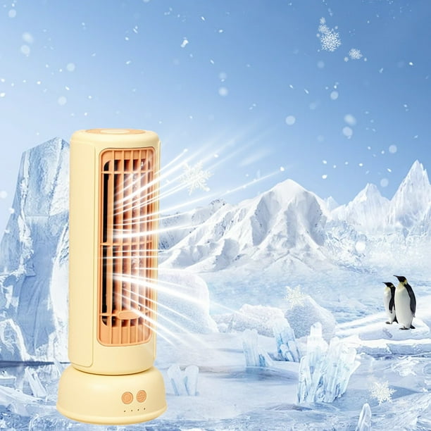 Ventilador Portátil de Escritorio Zkr250311641 | Ventilador de Torre Recargable Por Usb con 3 Velocidades y Cabezal Oscilante Ajustable | Refrigeración Silenciosa y de Bajo Consumo para Casa, Oficina
