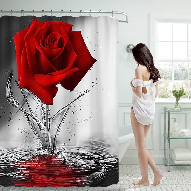 Cqxid Shower Curtain Under $10 Shower Curtain 70x70 Inch With 12 Plastic Hooks Waterproof Shower Curtain Bathroom Heavy Side Shower Curtain Machine Washable Quick Dry