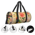 thumbnail image 3 of Fotbe Vintage Bird Bolsa Deportiva de Lona Plegable con Estampado, Bolsa de Gimnasio con Bolsillo Seco/Húmedo, Bolsa de Viaje Ultraligera de Gran Capacidad, 3 of 6