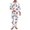 Palm Tree Union Jack Starfish White, variant on SCRAWLGOD Union Jack Musical Notes White Mens Pajamas Set, 2 Pieces Breathable Cozy Notch Collar Pajamas for Men, Casual Long Sleeve Mens Sleepwear with Pockets & Elastic Band, L