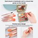 thumbnail image 4 of Paquete de 8 brochas de maquillaje Jumpingount con mango de plástico resistente al agua, 4 of 6