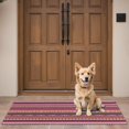thumbnail image 4 of Boho Red Colorful Striped Ethnic Pattern Door Rugs,Washable Non Slip Door Mats Indoor,Decorative Door Mats,Entry Mat Indoor for Entrance,Bedroom,Kitchen,Bathroom,16"x47", 4 of 6