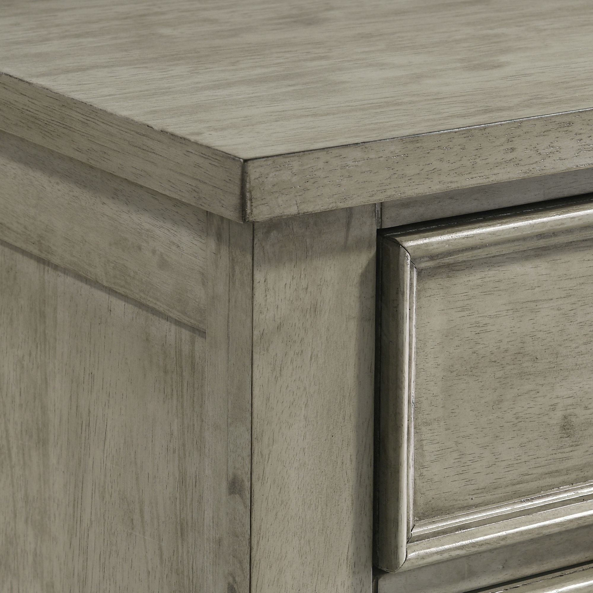 Picket House Furnishings Damen 3-Drawer Nightstand in Drift Grey