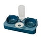 thumbnail image 5 of Juego de cuencos de comida y agua para gatos y plato desmontable para gatos Cuencos s con inclinación de 15 degree Azul oscuro, 5 of 8