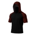thumbnail image 5 of Garbnen Ice Silk Sun Hoodies Raglan UPF 50+ Sun Protection Men Rash Guard Short Sleeve with Face Mask Quick Dry Cooling Summer Going Out Fishing Shirt for Men, 5 of 6