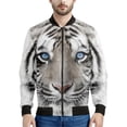 thumbnail image 4 of Chaqueta de vuelo para hombre y mujer, novedad de 2024, con estampado 3D de tigre de Harajuku, estilo hip hop callejero, chaquetas de bombardero con cuello alto, camisetas de manga larga, 4 of 5