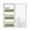 Sage Green, variant on Window Privacy Film, Turquoise Farmhouse Striped Sun Blocking Window Tint Film Heat Control One Way Blackout Window Film, Modern Geometric Lines Simple Stripes Non Adhesive Static Cling 29.5x78.7 In