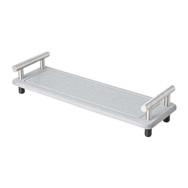 mmirethe Kitchen nk Organizer Waterproof Storage mple Versatile Counter Tray Rack gray gold handle gray silver handle 31x10x5.5cm