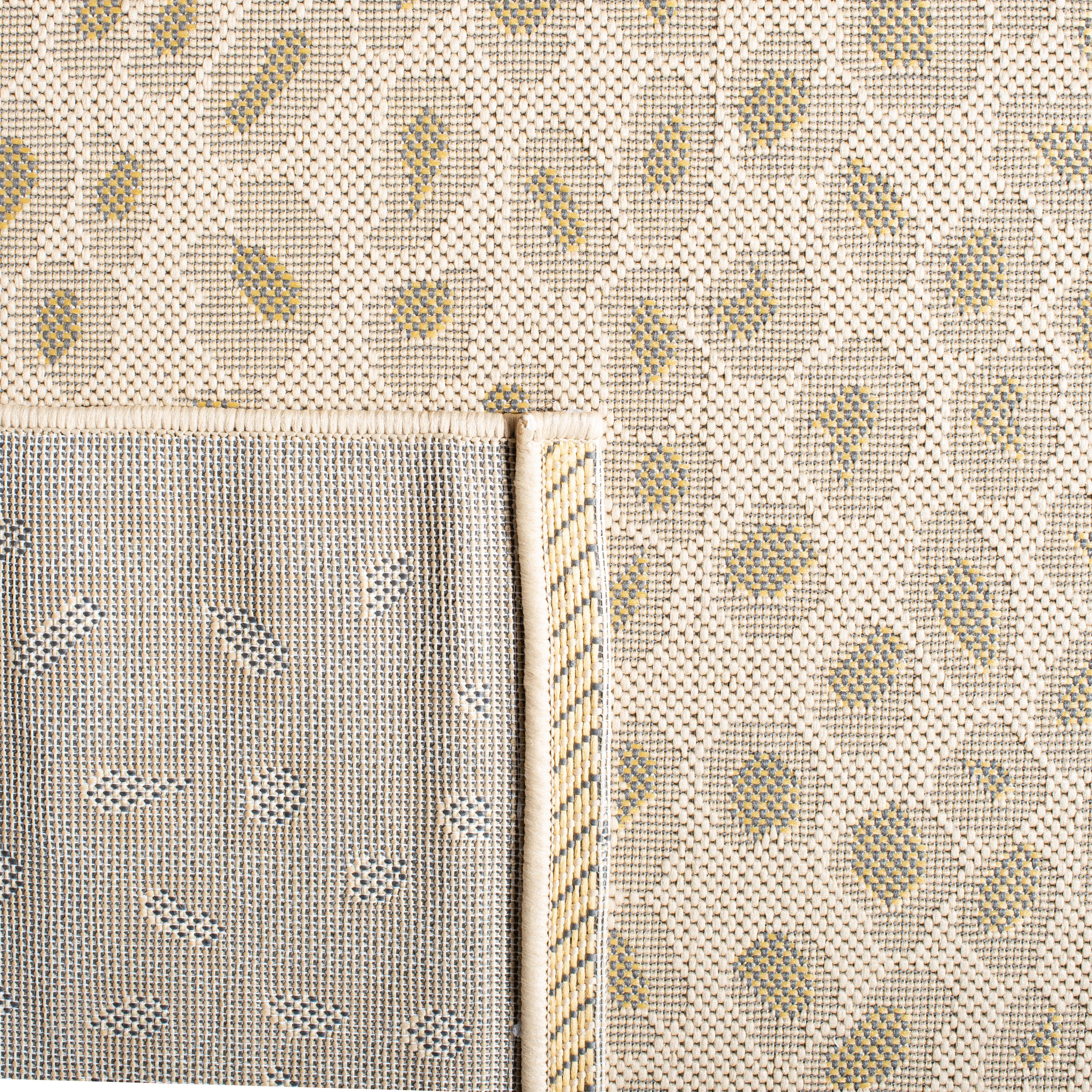 Safavieh Courtyard Camille Spotted Indoor/Outdoor Area Rug, Beige/Gold, 6'7" x 6'7" Square