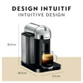 thumbnail image 2 of Nespresso Vertuo Coffee and Espresso Machine by Breville with Aeroccino Milk Frother, Chrome, 2 of 9