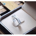 thumbnail image 2 of Princess Cubic Zirconia / Sterling Silver 925 Ring / Rhodium plated Nickel-Free / MadDuckJewels RG1435 / Thailand Jewelry, 2 of 4