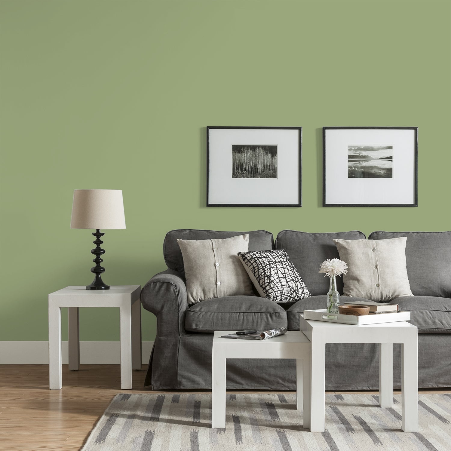 Glidden One Coat Interior Paint and Primer, Guacamole / Green, 1 Quart, Eggshell