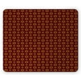 thumbnail image 1 of Abstract Mouse Pad, Dotted Pattern with Swirled Stripes and Flowers in Geometric Illustration, Rectangle Non-Slip Rubber Mousepad, Maroon Pale Brown, by Ambesonne, 1 of 2