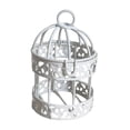 thumbnail image 4 of Maceta colgante con forma de jaula de pájaro, soporte para plantas, contenedor, centro de mesa, decoración de hierro para flores. 7cmx7cmx10cm, 4 of 8