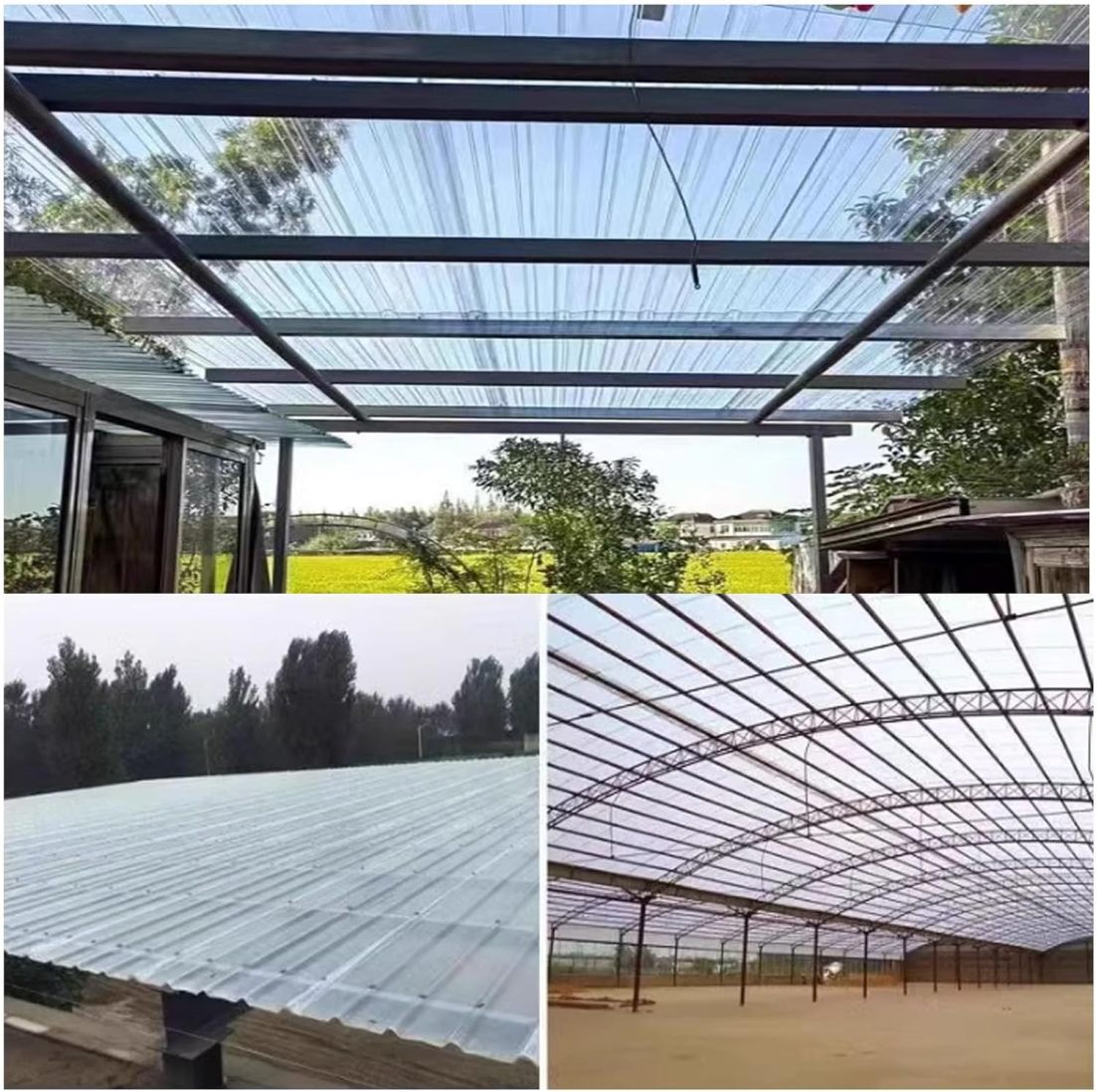 1mm Clear Roof Sheet,Corrugated Roofing Sheets,1/3/5/8/10/12/15 Pcs Fiberglass Daylighting Panels,Dustproof Daylighting Panels,Waterproof Roofing Tiles,Easy to Bend and Cut (35x28in,3 Pcs)