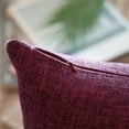 thumbnail image 4 of Phantoscope Textural Faux Linen Series Decorative Throw Pillow, 22" x 22", Purple Red, 1 Pack, 4 of 6