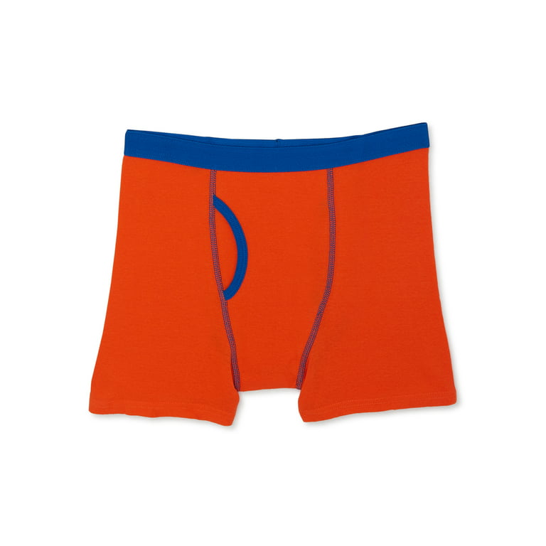 Wonder Nation Boys Underwear Soft Cotton Boxer Briefs, 10-Pack, Sizes S-XXL  & Husky