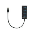 thumbnail image 2 of StarTech.com 4 Port USB 3.0 Hub, USB-A to 4x USB 3.0 Type-A with Individual On/Off Port Switches, SuperSpeed 5Gbps USB 3.1/USB 3.2 Gen 1, USB Bus Powered, Portable, 9.8" Attached Cable - Windows/macOS/Linux (HB30A4AIB) - Hub - 4 x USB 3.1 Gen 1 - desktop - for P/N: HB30C4AIB, 2 of 6
