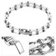 thumbnail image 3 of Pulsera moderna de acero inoxidable con diseño de cadena de bicicleta para hombre y mujer, cadena de eslabones que combina con todo, pulsera de eslabones para joyería unisex., 3 of 4