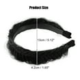 thumbnail image 2 of Unique Bargains 1 Pcs 1.65 Inch Wide Synthetic Hair Braided Headband Hair Hoop for Women and Girl Black, 2 of 7