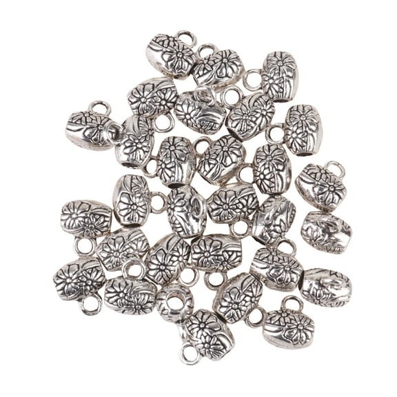 Soimiss 30pcs Mini Charm Pendant Jewelry Charms Silver Gift Giving for Friends who love DIY Jewelry Accessories