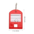 thumbnail image 2 of WRISTBIQUE 35Pcs Red Key Chain Id Tags with Protective Cover for Multiple Key and Luggage Labeling, 2 of 8