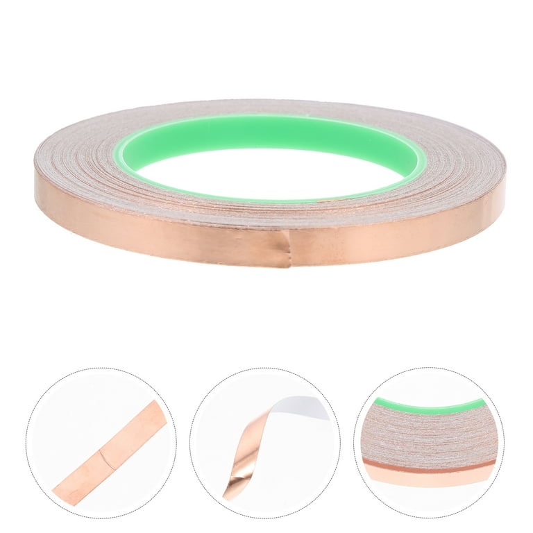 NUOLUX 1 Roll of Copper Foil Tape Self-adhesive Copper Tape Double-sided  Conductive Tape 