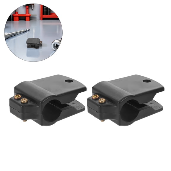 DEEPCRAFF 2Pcs Rearview Mirror Clamp for Truck with Enhanced Stability and Weather Resistant Black Design