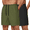 Blak/Army Green, variant on COOFANDY Mens Athletic Running Shorts 7'' Gym Workout Shorts Lightweight Drawstring Training Shorts with Zipper Pockets