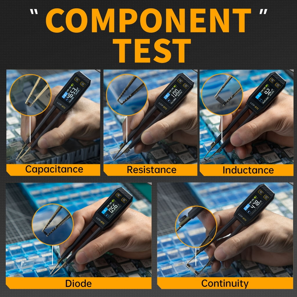 Gieenan Electronic Component Analyzer Tweezer Tester Automatic Component Recognition